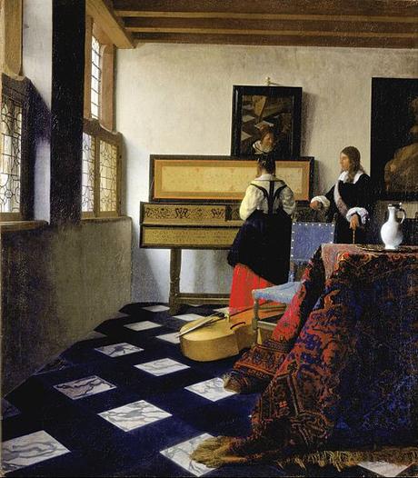 Johannes Vermeer - Lady at the Virginal with a Gentleman, 'The Music Lesson' London, Royal Collection