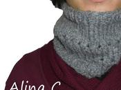 scaldacollo unisex ferri lavorato "Kappa2" Adriafil cowl knitted with