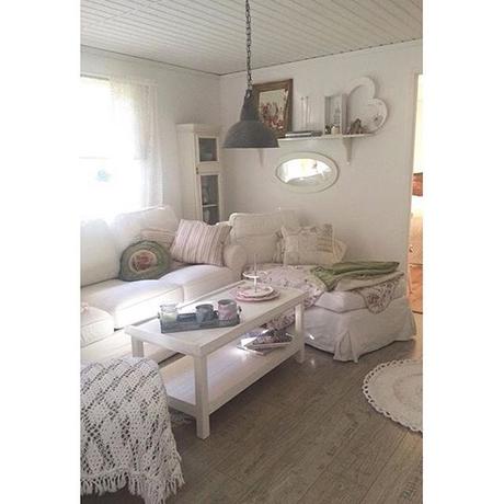 Ambienti dal gusto shabby e retrò a casa di Annika