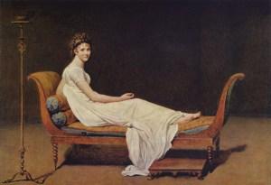 Madame Recamier - Jacques Louis David- Museo del Louvre-Parigi