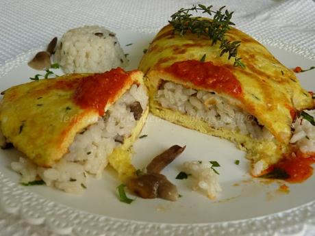 Risotto di avanzo nella frittata