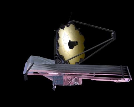 Una rappresentazione artistica del  James Webb Space Telescope. Crediti: NASA/JPL Caltech