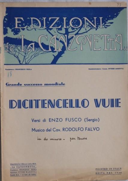 dicitencello vuje testo