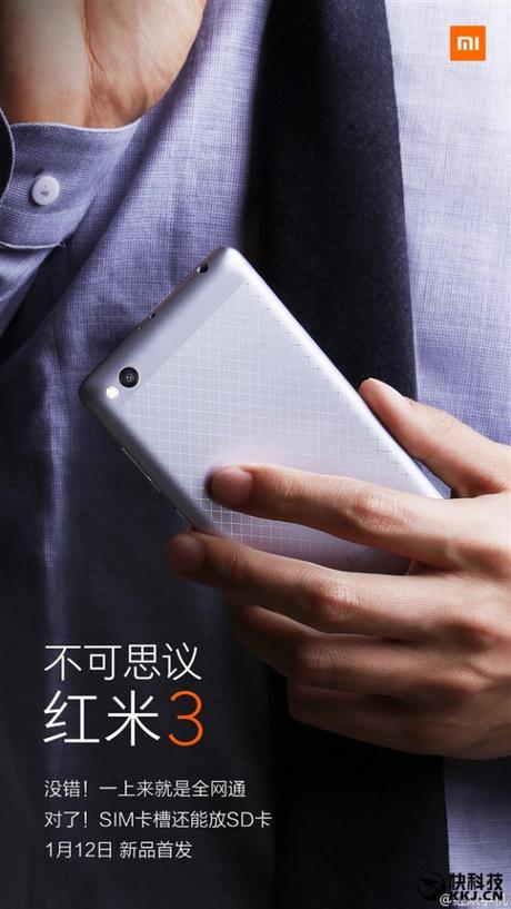 Xiaomi Redmi 3 dual sim espansione di memoria