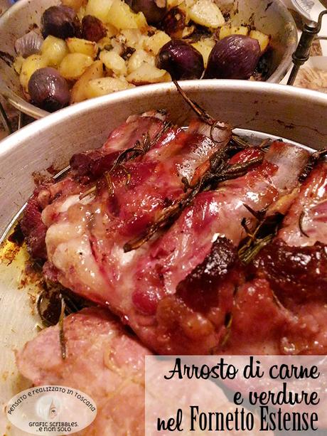 Arrosto misto di maiale e verdure nel Fornetto Estense