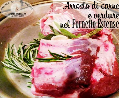 Arrosto misto di maiale e verdure nel Fornetto Estense