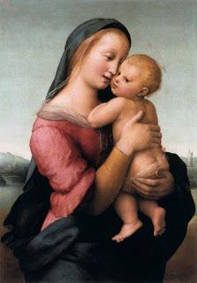 Schema per il punto croce: Madonna dei Tempi - Raffaello Sanzio -