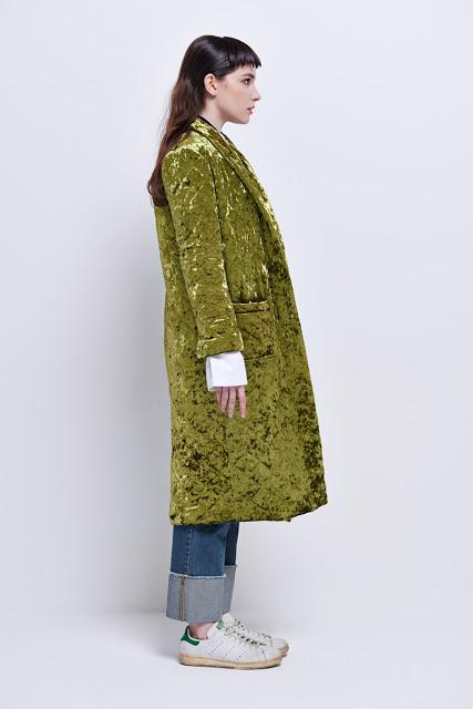 front row shop velvet coat