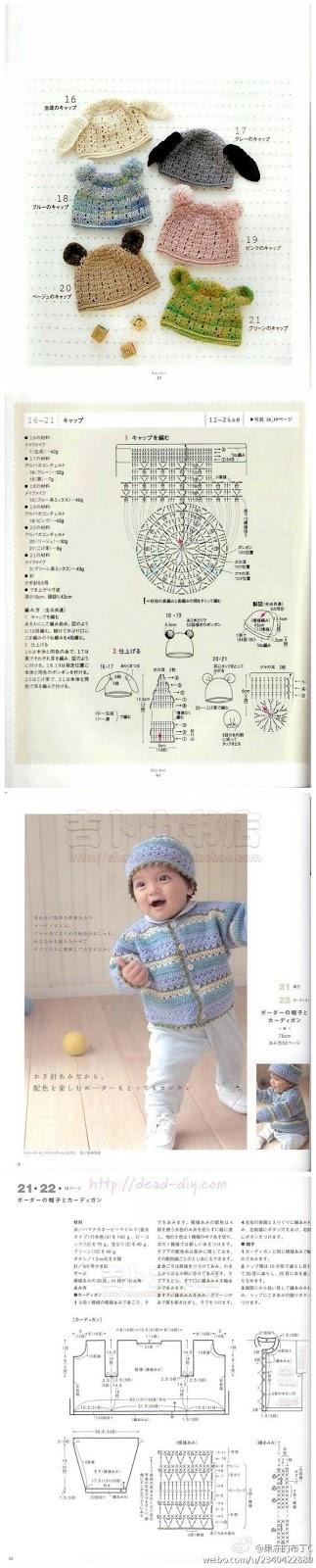 A gentile richiesta...schemi di cappelli crochet con paraorecchi per bimbi / Crochet hats for kids with earflaps, free charts