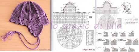 A gentile richiesta...schemi di cappelli crochet con paraorecchi per bimbi / Crochet hats for kids with earflaps, free charts