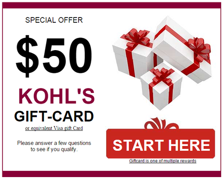 Your Kohl’s 2016 reward balance is $50.00