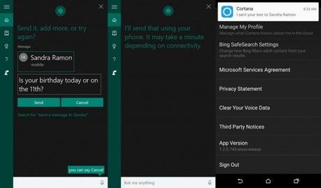 Come inviare SMS su Android sfruttando un computer Windows 10 e Cortana