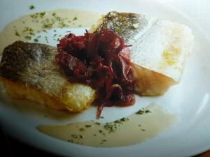 nasello in salsa di mandorle