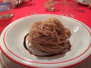 Pasta al pesto di radicchio e noci