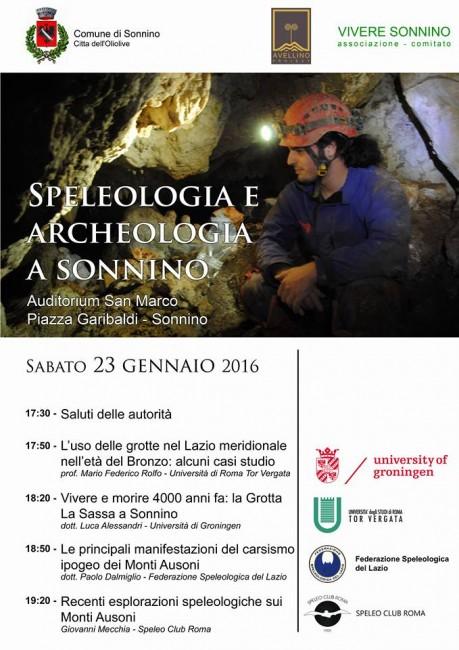 Speleologia e Archeologia a Sonnino