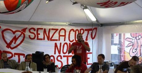 Il fascismo dei centri sociali romani anche nel 2016 è con noi. Oggi squallida performance del Corto Circuito