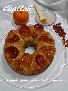 Challah (rivisitata) alle mandorle e arancia