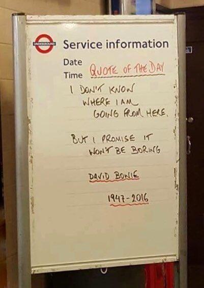 È morto David Bowie ma nel mondo c'è ancora speranza