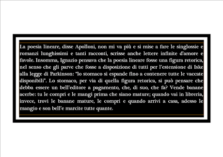 La poesia lineare non mi va più, disse Apolloni.L'estensione di Iske