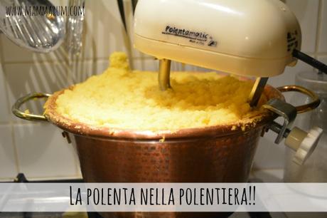 La polenta nella polentiera automatica