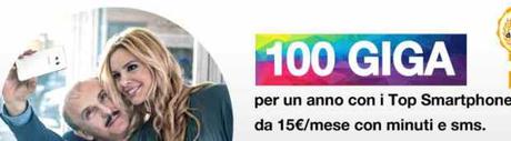 3 Italia: 100Giga e smartphone top da 15 euro