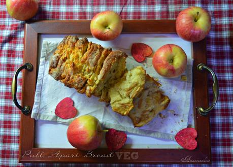 Pull apart bread vegan con mele e cannella