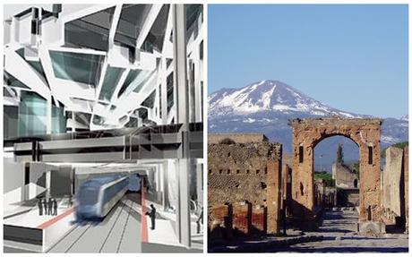 Una stazione ferroviaria per l’Alta Velocità agli Scavi di Pompei