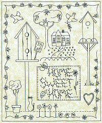 76 Disegni da ricamare / 76 free stitchery patterns, redworks and primitives