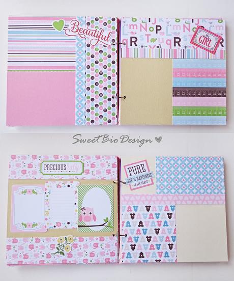 Album foto Bimba con Copertina in Stoffa - Fabric Cover Baby girl photoalbum Album foto Bimba con Copertina in Stoffa - Fabric Cover Baby girl photoalbum
