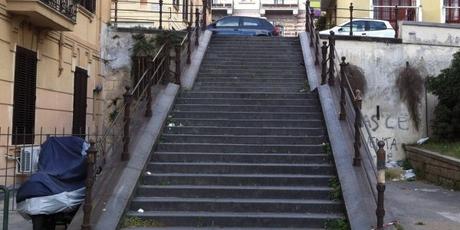 Inaugurazione delle scale intitolate a Massimo Troisi a Napoli