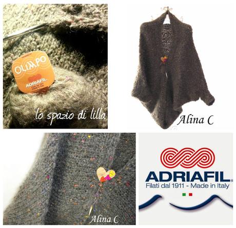 Cardigan ai ferri lavorato con Olimpo di Adriafil, spiegazioni /  Olimpo by Adriafil knitted cardigan, free pattern