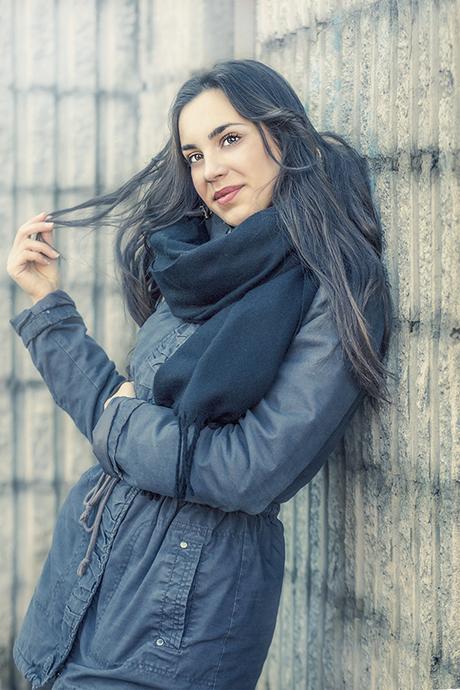 Winter outdoor portrait