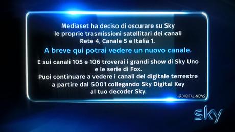 Mediaset cita Sky per danni: 