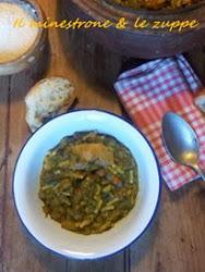 Zuppa di trippe in brodo robusto con patate e verza per MTC 53