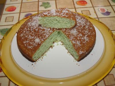 Torta verde al cocco (e neve)