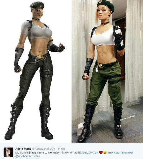 Una Sonya Blade di Mortal Kombat da applausi grazie ad Alicia Marie