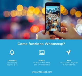 Come fare soldi con un app vendendo foto? Con Whoosnap