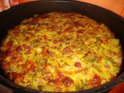 Frittata con il cavolfiore al forno