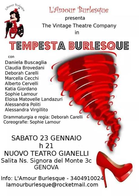 Tempesta Burlesque a Genova