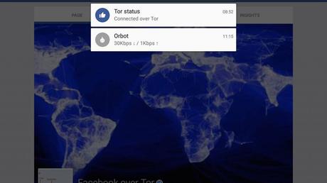 Facebook per Android ora integra Tor