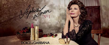 look Sophia Loren, rossetto Dolce & Gabbana