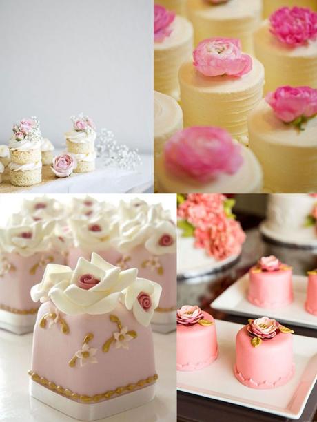 Torta matrimonio monoporzione: mini wedding cake