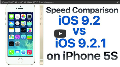 iOS 9.2.1 vs iOS 9.2 – Test di velocità