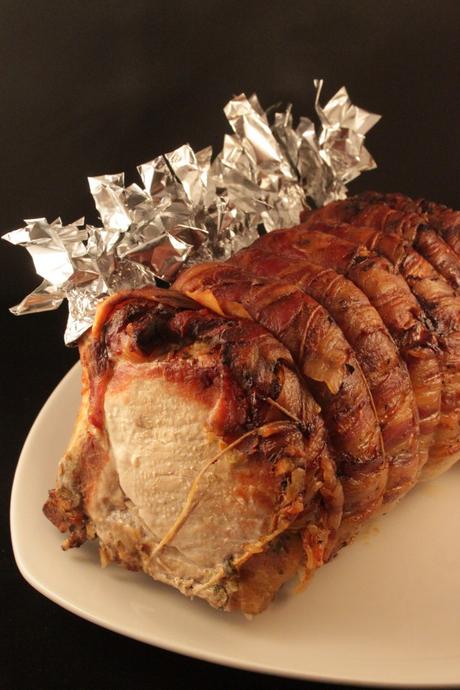 Arista di maiale alla senape con mele renette