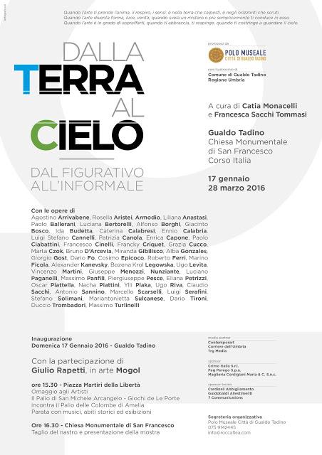 DALLA TERRA AL CIELO DAL FIGURATIVO ALL’INFORMALE   a cura di Catia Monacelli e Francesca Sacchi Tommasi