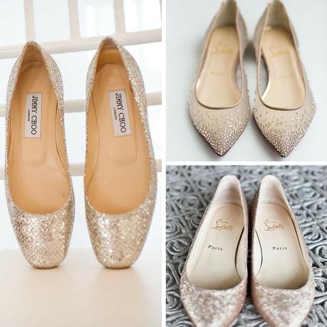 Scarpe da sposa con glitter: fantastiche!