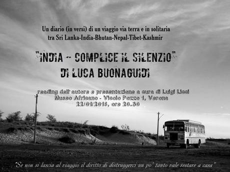 “INDIA – Complice il silenzio” a Verona – Museo Africano, 22/01/2016