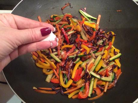 SPAGHETTI DI SOIA CON VERDURE