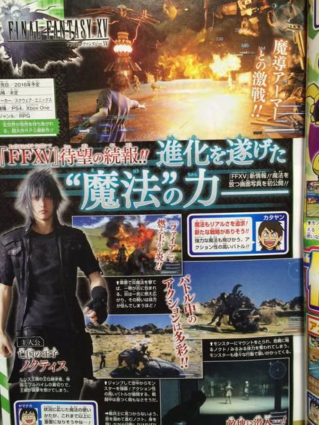 La magia di Final Fantasy XV mostrata da Weekly Jump