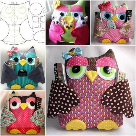 10 Gufi di stoffa fai da te cartamodelli e tutorial cucito creativo 10 Gufi di stoffa fai da te cartamodelli e tutorial cucito creativo